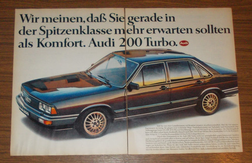 Rare advertising audi 200 - advertising,