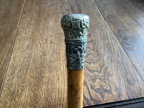 Vintage bamboo walking - bamboo,