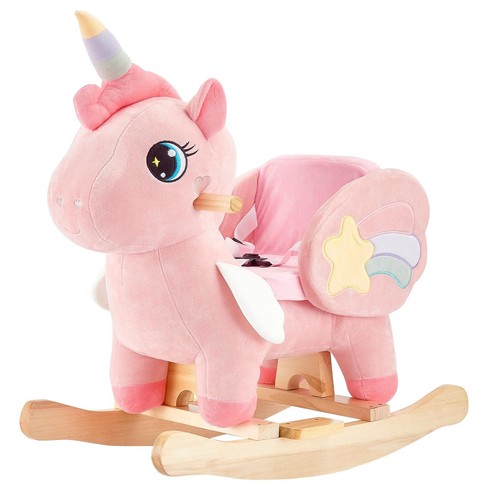 Soft plush baby rocking horse - baby,