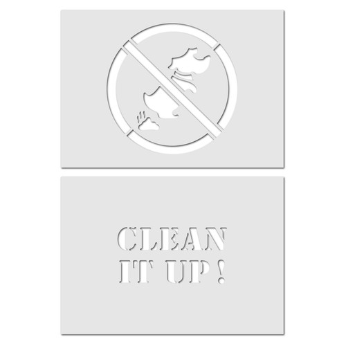Clean after your dog sign - after,