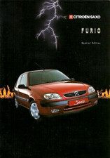 Citroen Saxo Furio 1.4i Limited Edition 1999-2000 UK Market Foldout Brochure