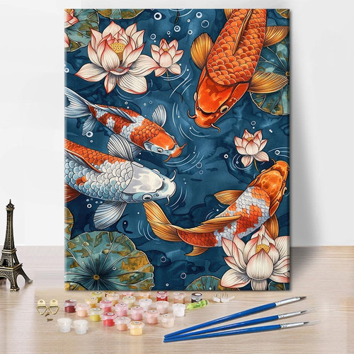 Koi fish paint - koi,