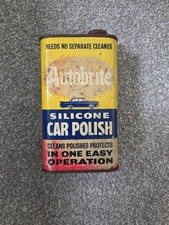 AUTOBRITE Auto Car Polish Metal Can Gas Station Garage Shop Graphic