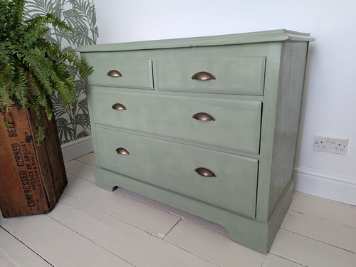Edwardian pine chest - pine,