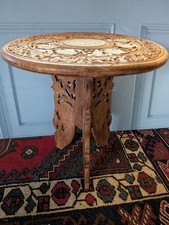 Carved Folding Indian Table