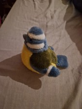 K&M International Wild Republic Blue Tit Bird Soft Toy With Authentic Bird Song