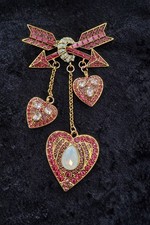 Pink Heart & Arrow Rhinestone