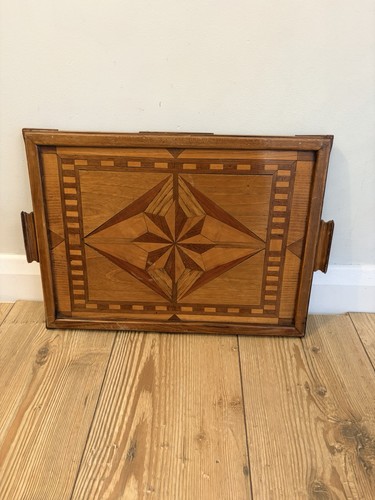 Vintage wooden marquetry - vintage,