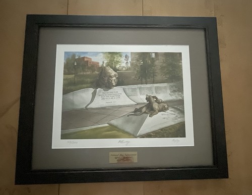 Framed lithograph print - framed,