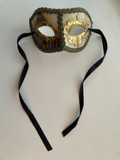 Venetian Mask Fancy Dress Costume carnival masquerade ball gold city image