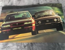 Lancia New v Old Picture Delta 2 HPE & Fulvia 475mm X 285mm