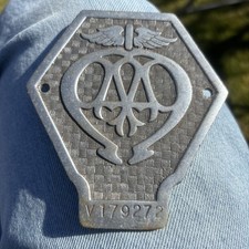 2 Vintage AA Badge, Classic Commercial Vehicle Van, Lorry.