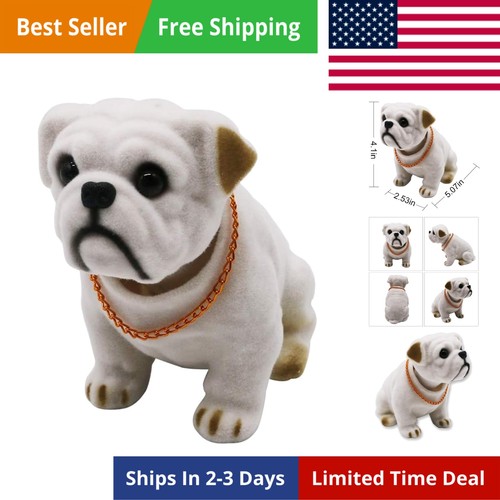 Shaking head bulldog - shaking, figurine