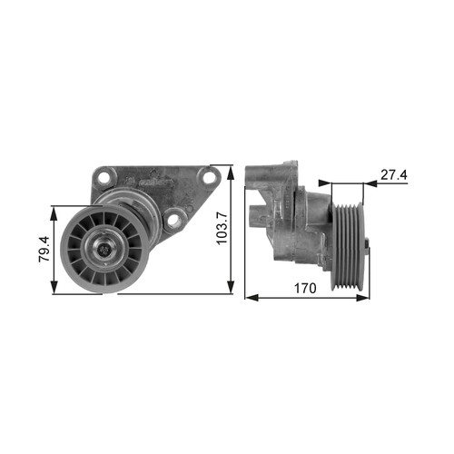Gates t38158 belt tensioner - gates,