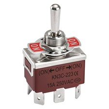 Metal toggle switch DPDT