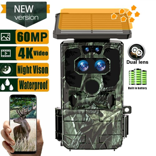 Solar dual lens wifi - solar, 4k