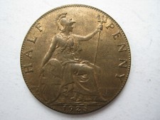 1925 bronze Halfpenny GEF F404