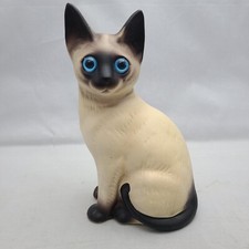 Cat Figurine Ceramic Matte Tan