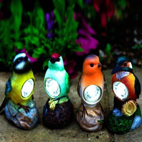 Solar bird garden - bird,