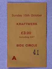 Kraftwerk Ticket Stub Original Manchester 1978