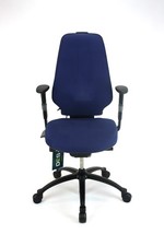 UK Delivery | Rh Logic 400 Comfort Chairs | Blue Fabric | XL Seat