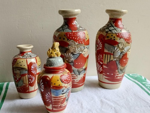 Pair japanese satsuma - pair, vases