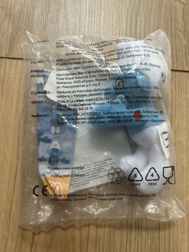2011 mcdonald smurf plush - mcdonald’s,