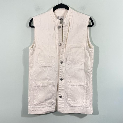 Zara women white distressed - white,
