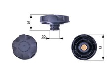 GATES RC241 CAP, COOLANT TANK