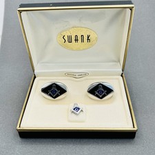 VINTAGE SWANK MASONIC BLUE