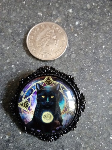 Handmade glass cameo brooch - handmade,