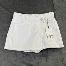 NWT Zara White Denim Skort