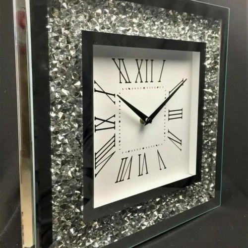 Crushed diamond silver mirror