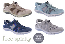 Free Spirit Bryn Touch Fastening Summer Ladies Shoes Comfort Soles Covered Toe