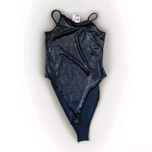 Black sparkly size body vest - sparkly,