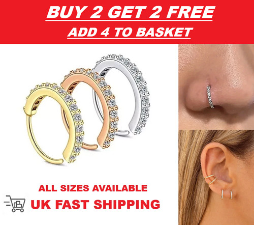 Clicker hoop nose - clicker, ring