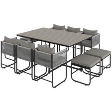 Outsunny 10 Seater Rattan Cube