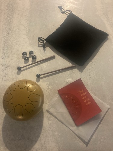 Steel tongue drum with - steel,