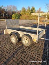 Ifor Williams P6E 6x4 Galvanised Trailer Good Condition. Good Tyres, Ladder Rack