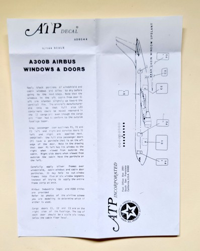 Atp decals 144 - decals, a300