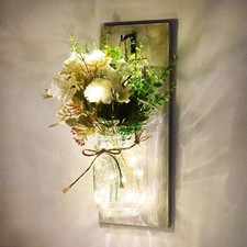 ›LED Mason Jar Wall Lights