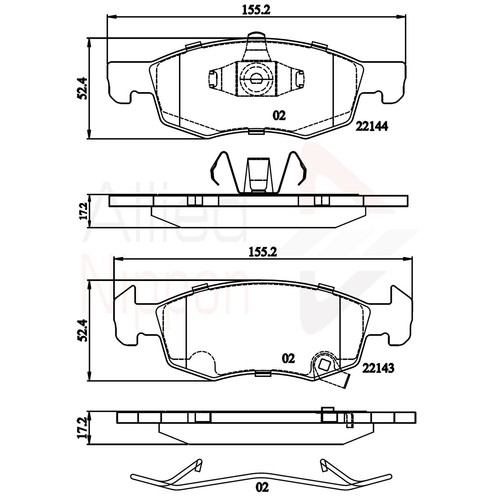 Brake pads set - brake,