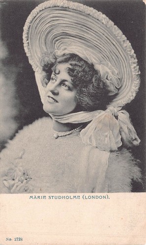 Postcard actress theatre - theatre,