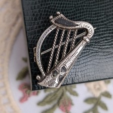 Vintage Sterling Silver Harp