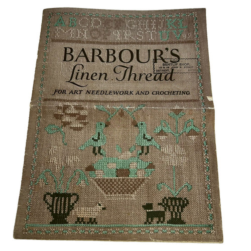 Barbour linen thread art - linen,