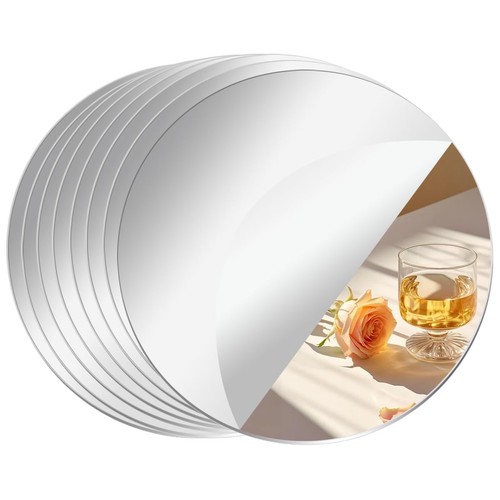 Pack acrylic round mirrors - 8,