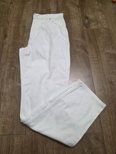 Moto Jeanwear Mens White Denim Jeans Uk Waist 34 Long Used Good Condition