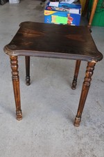 Small antique wood side table