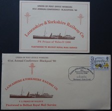 Union of post Office Workers Conference & Lancashire & Yorkshire Railway cover
