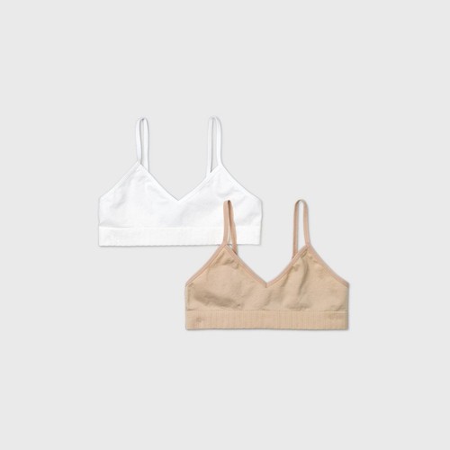 Girls 2pk seamless bra cat - girls',
